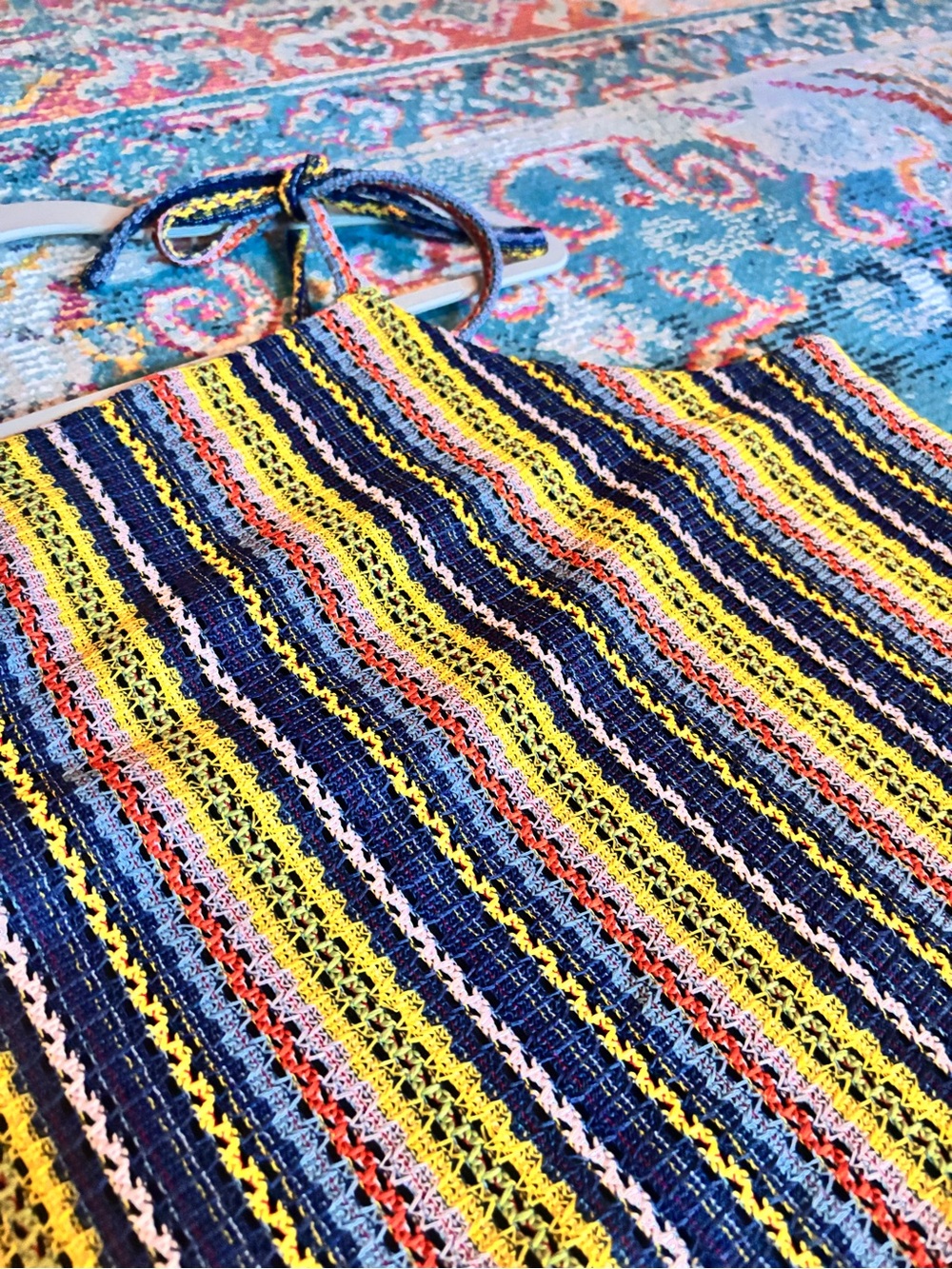 Madewell Striped Multicolor Woven Tank 🩵